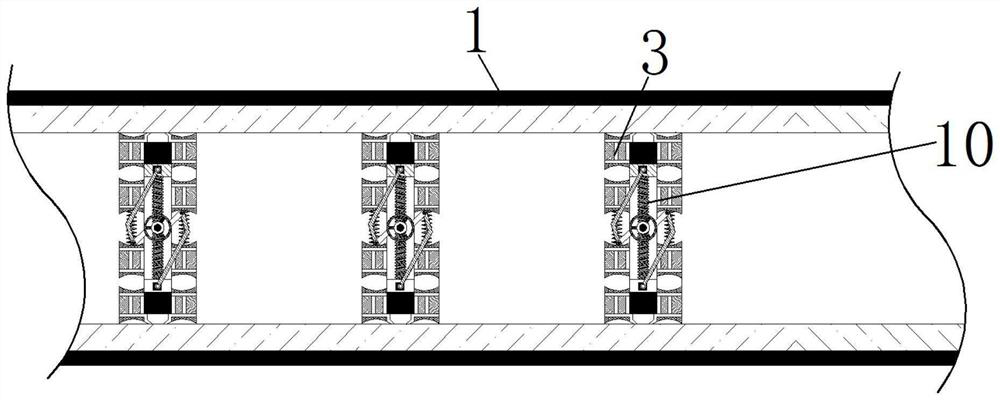 Reinforcing method for long-distance tunnel inner wall