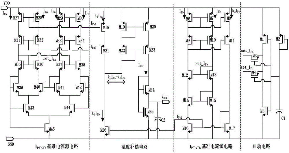 Low-voltage nanowatt-scale full CMOS current mode reference voltage source