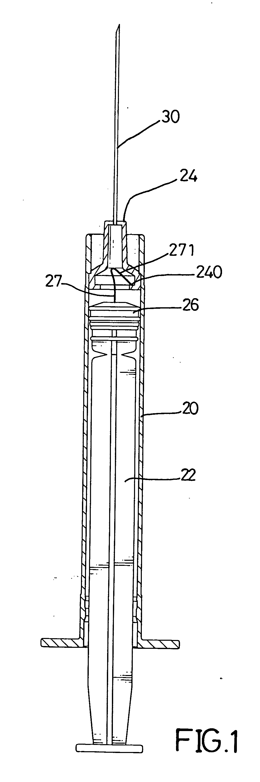 Retracting device for a safety syringe