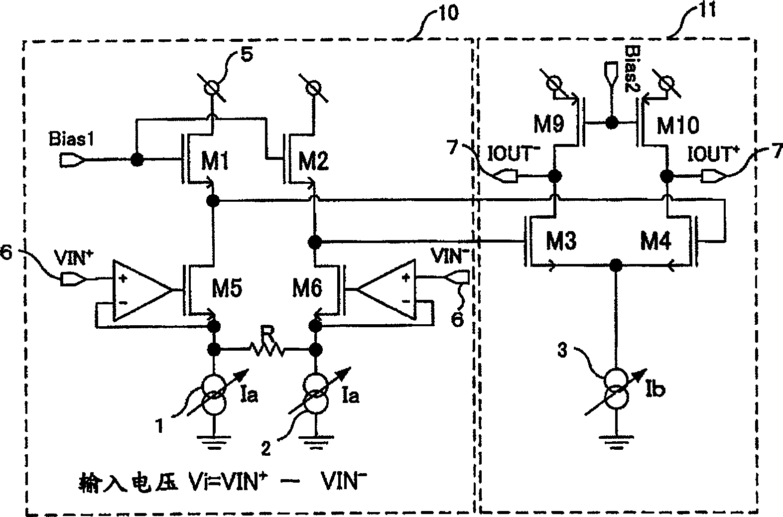 Variable transconductance circuit