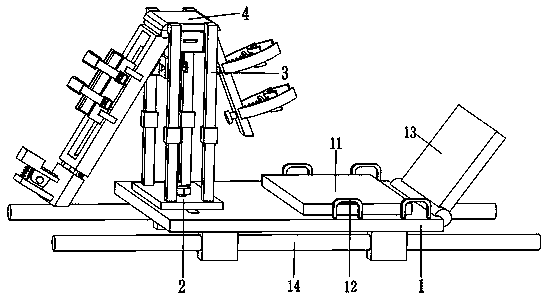 Auxiliary apparatus for bandaging penetrating knee joint injuries