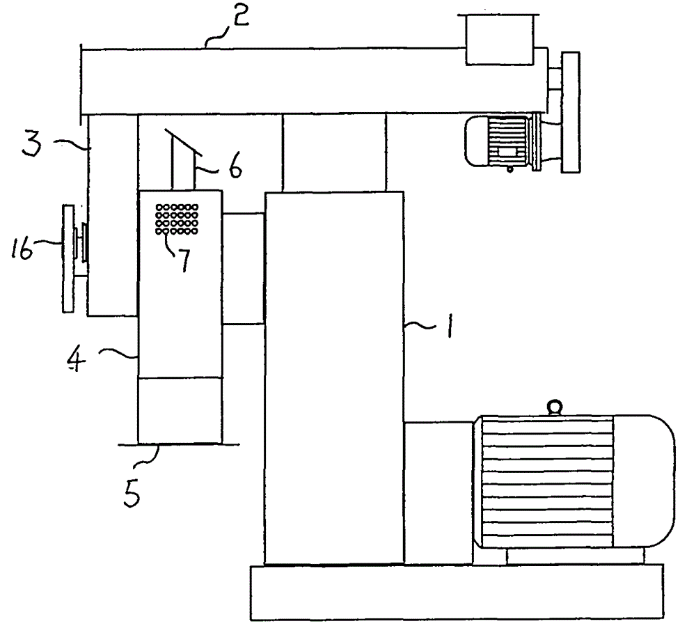 Air-cooled dedusting system of biomass granulator