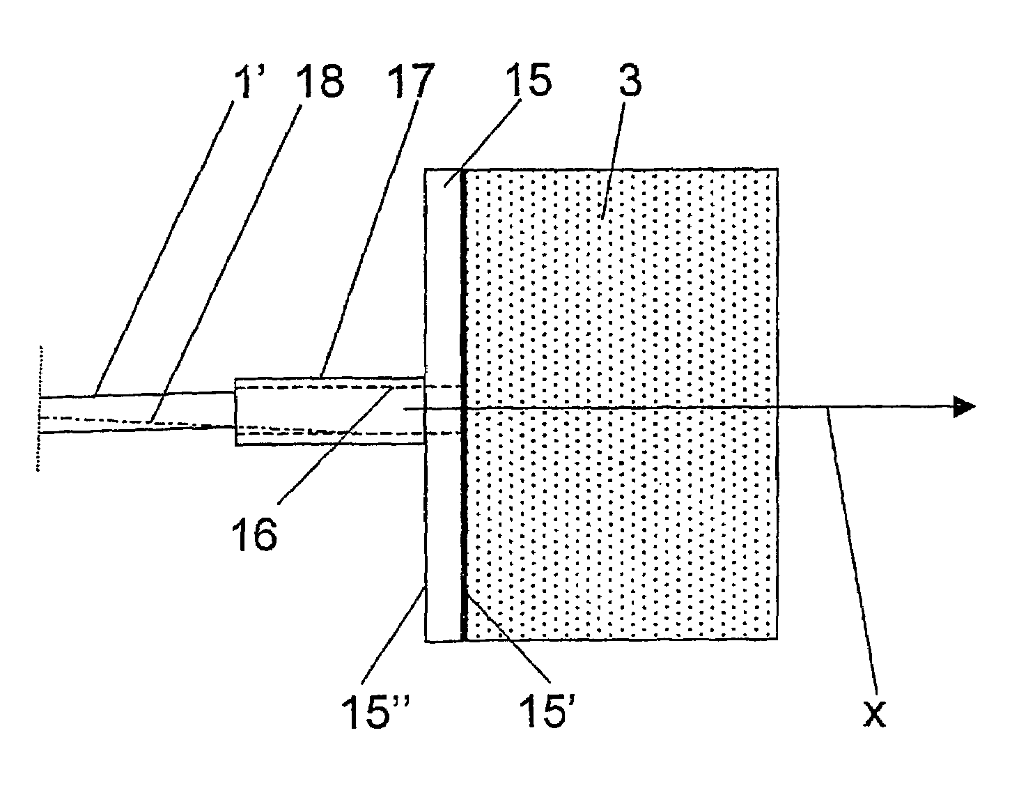 Device for the supply of a gas