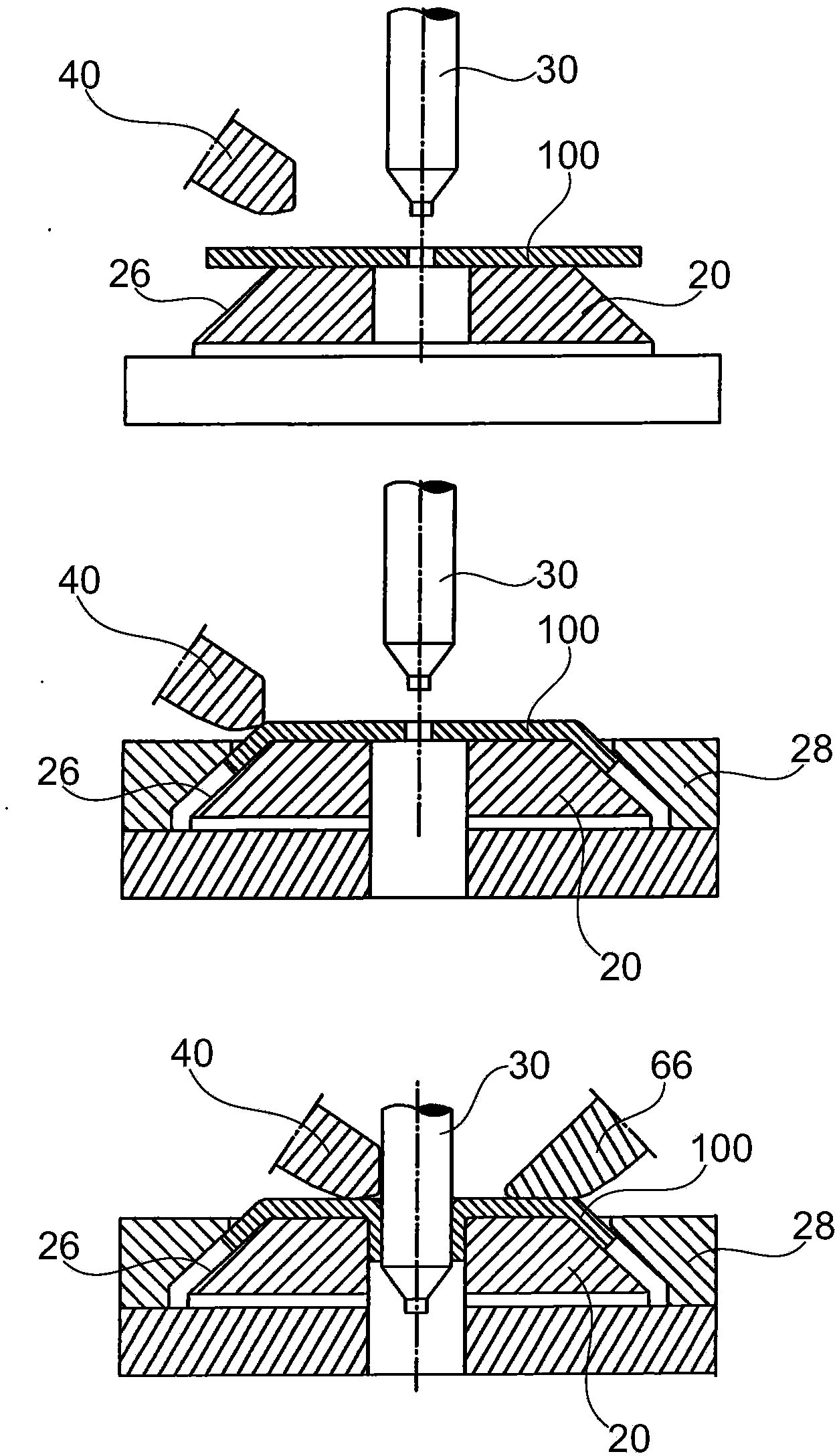 Method and device for shaping a workpiece