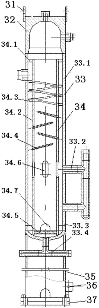 Gas-liquid mixed transportation supercharging system