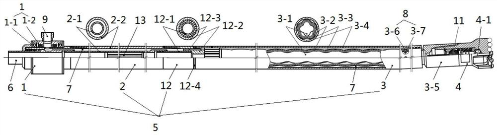 A directional drilling tool and drilling method for preventing and controlling water holes under high water pressure jacking water in coal mines