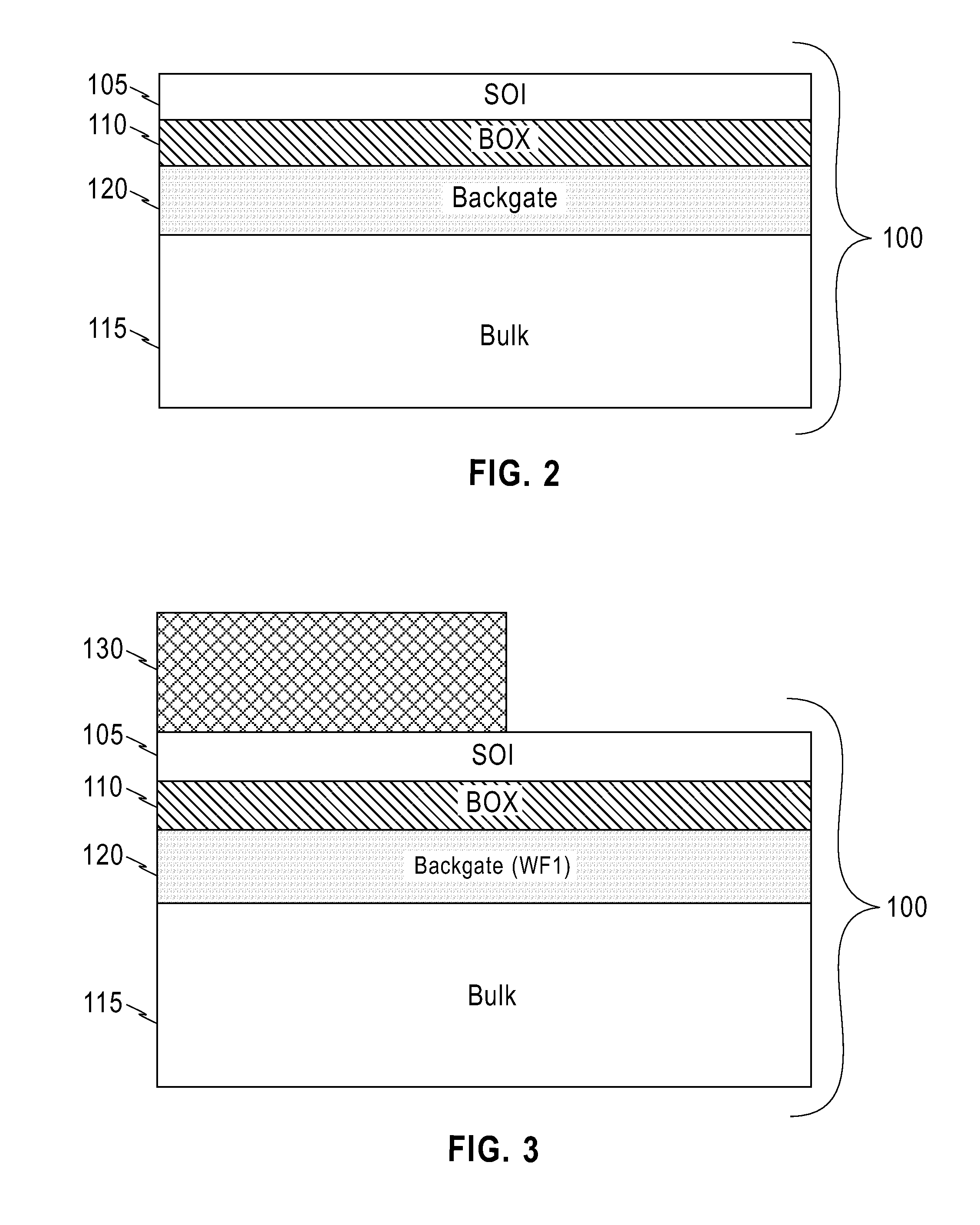 Mosfet with work function adjusted metal backgate