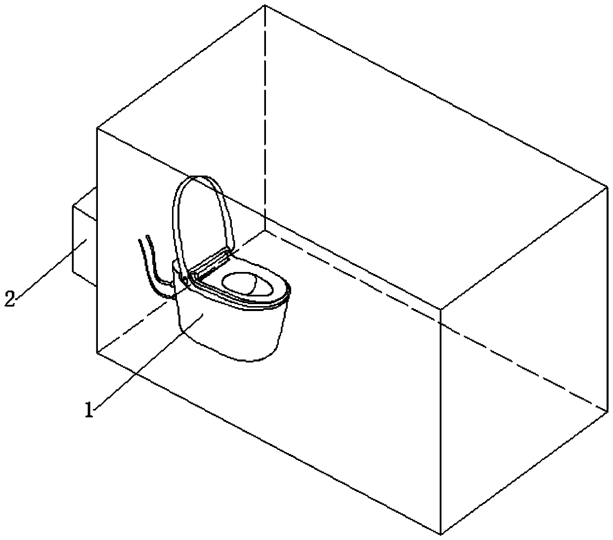 Microbial degradation toilet