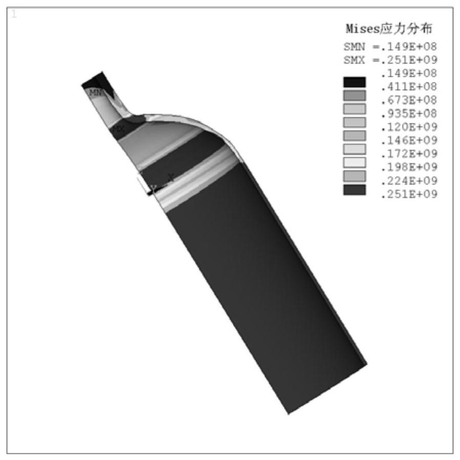 Low-temperature composite gas cylinder design method