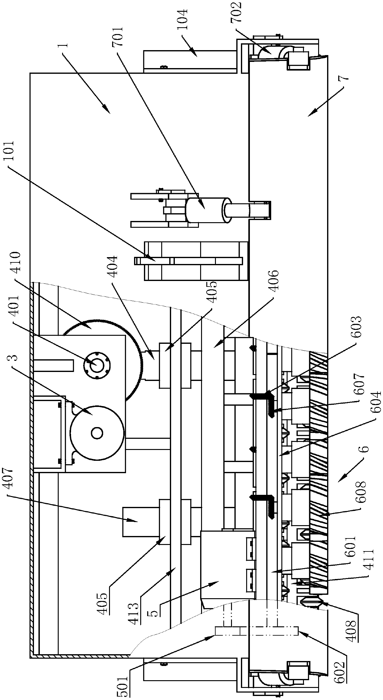 Deicing device based on loading machine platform