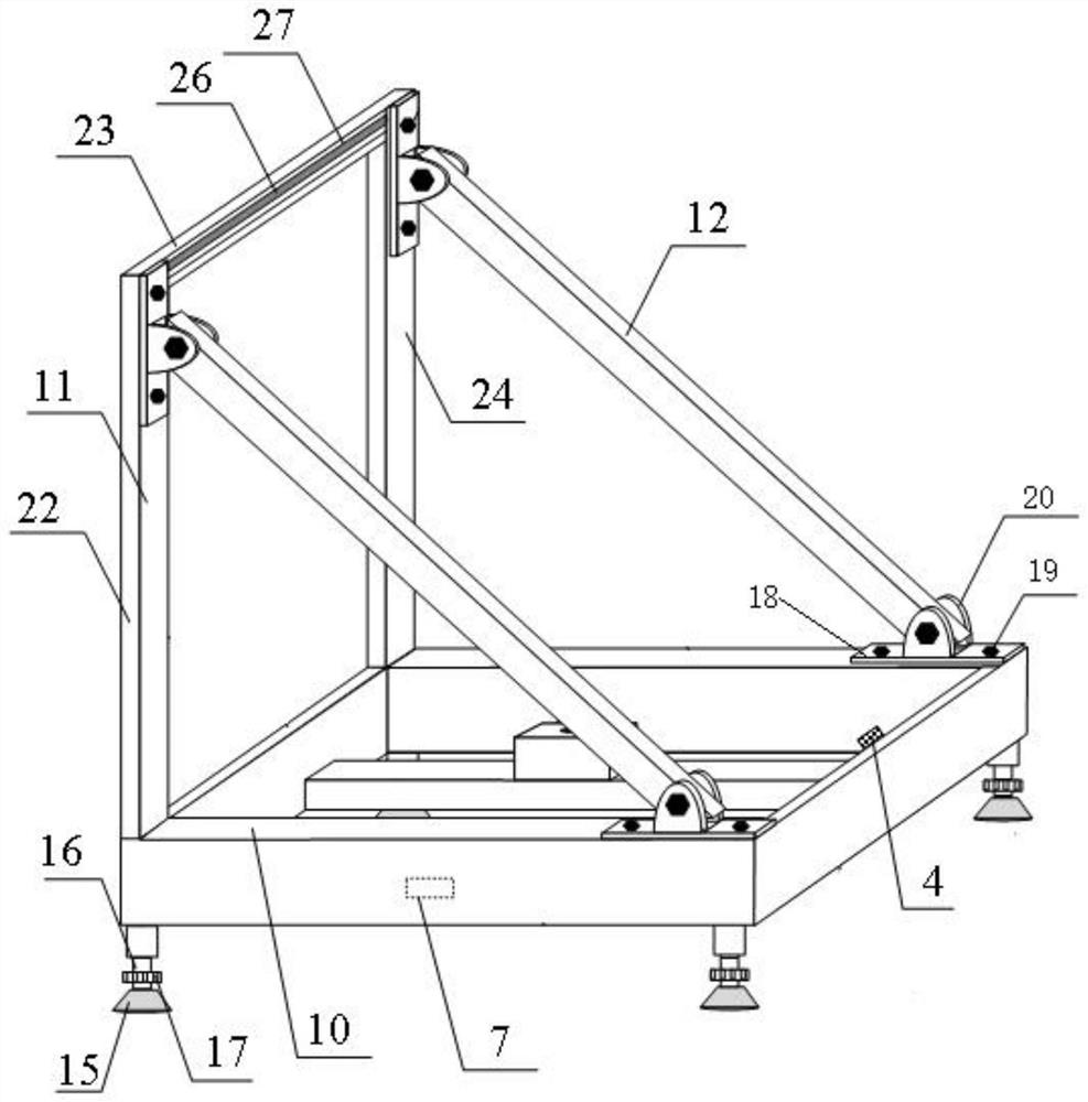 Area array CCD imaging and photoelectric coding combined fragment group testing device and method