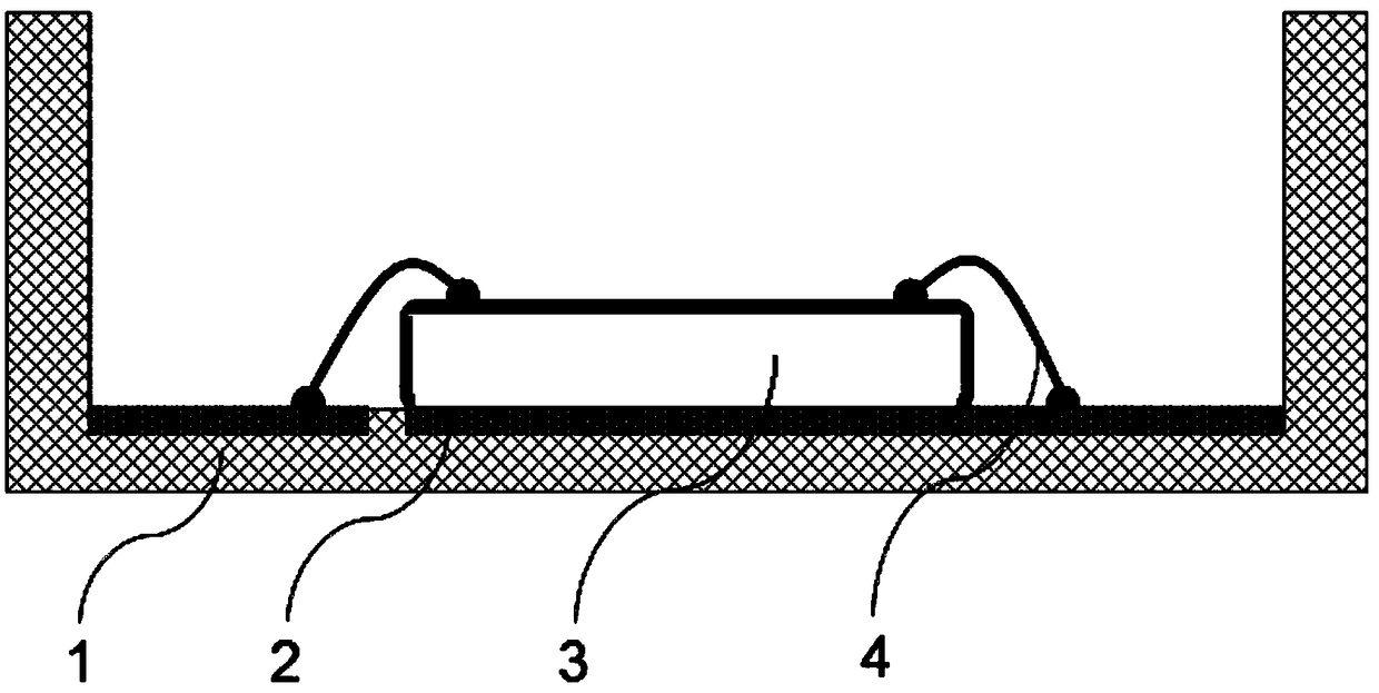 A packaging method for sandwich-type quantum dot LED lamp beads