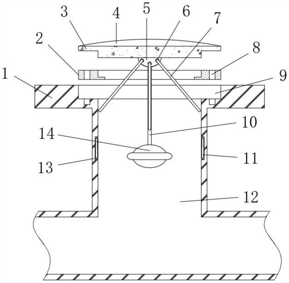 Anti-falling inspection well cover