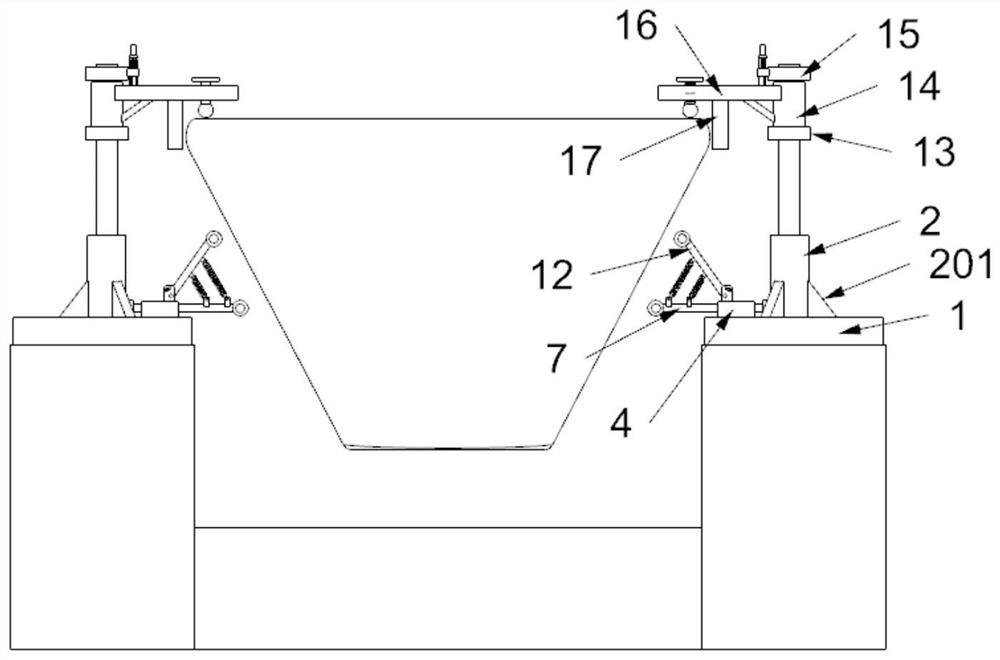 Safe fixing structure for manufacturing ships