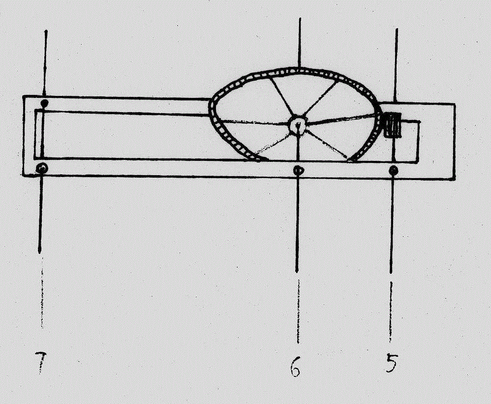 Shortened version pulling rope motor car