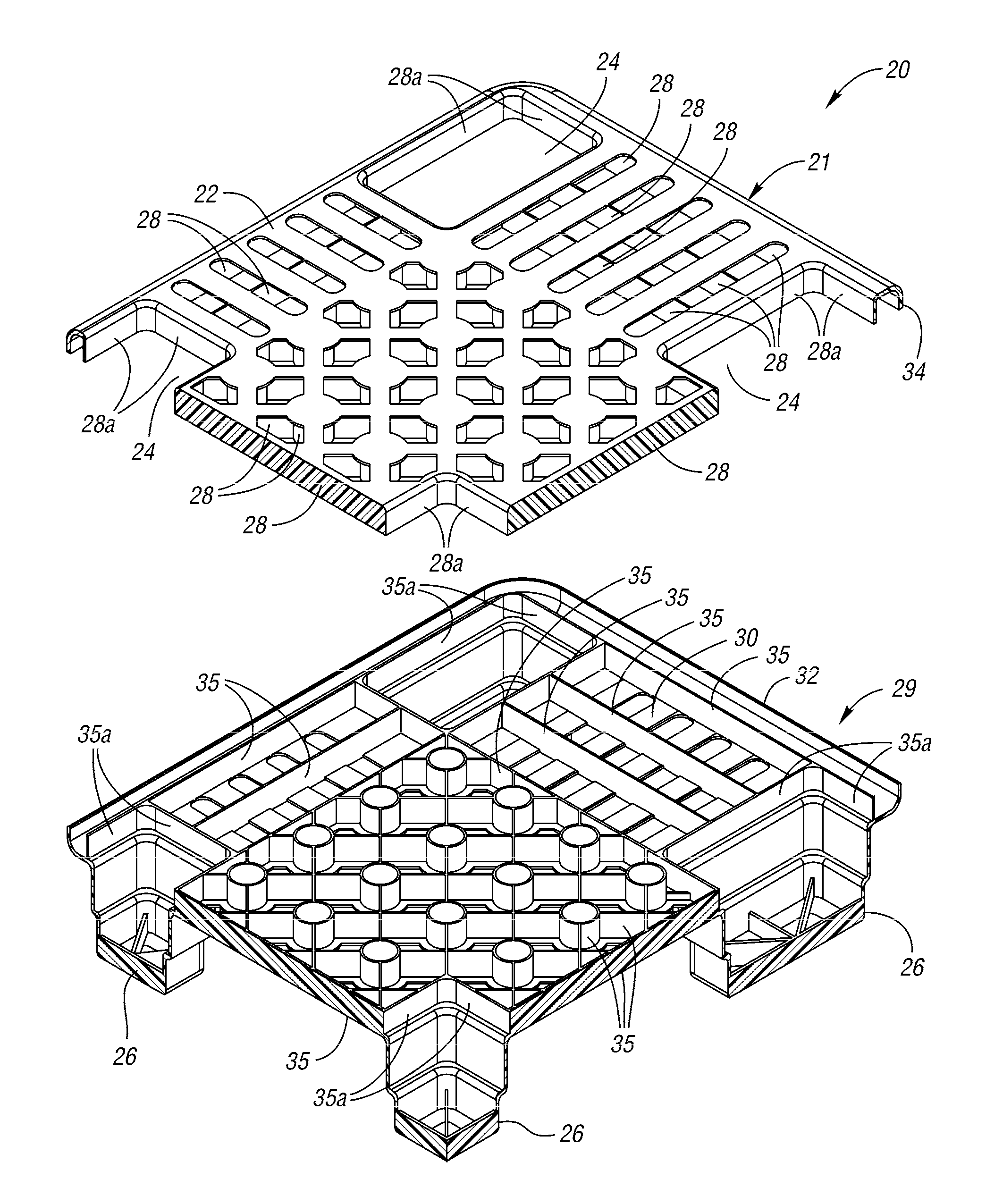 Nestable pallet