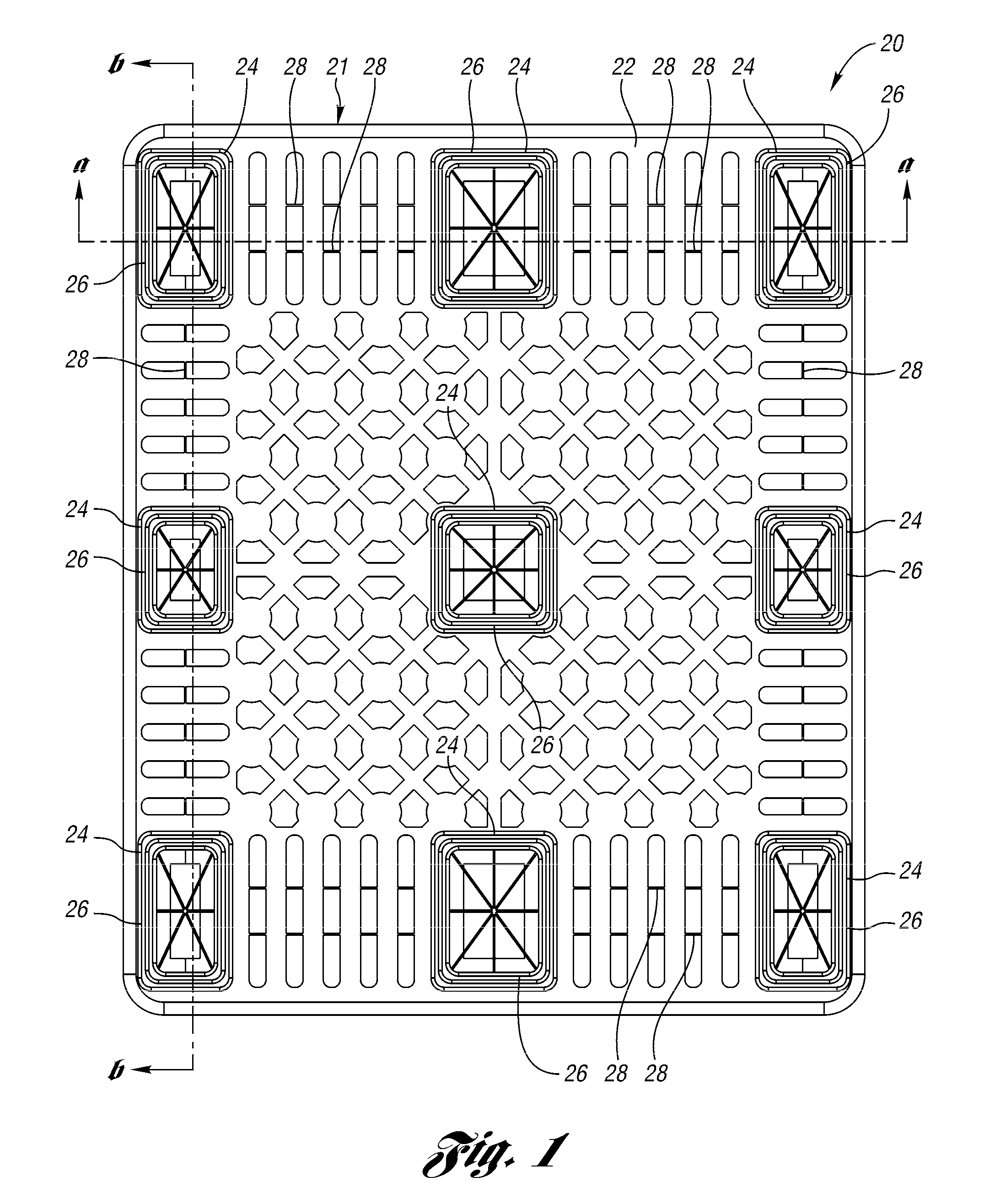 Nestable pallet