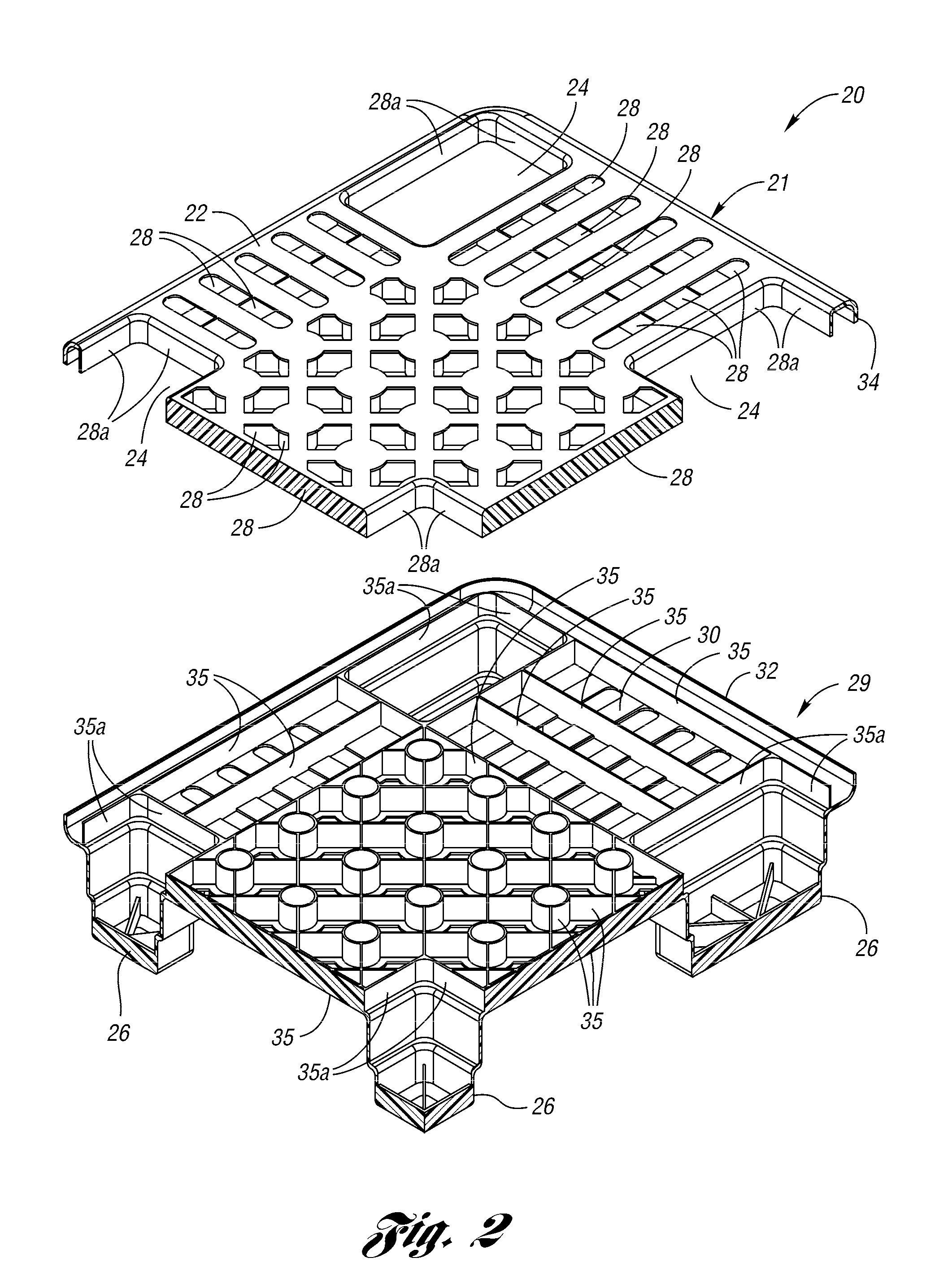 Nestable pallet