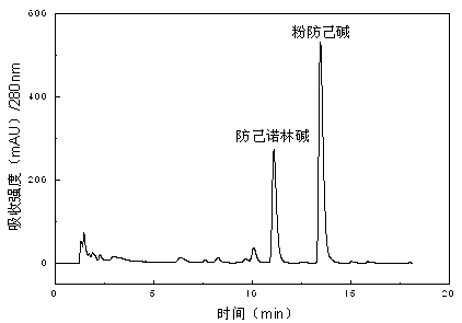 Method for separating and purifying fangchinoline and tetrandrine from stephania tetrandra