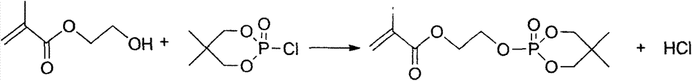 Method for preparing reactive type halogen-free flame retardant for coating