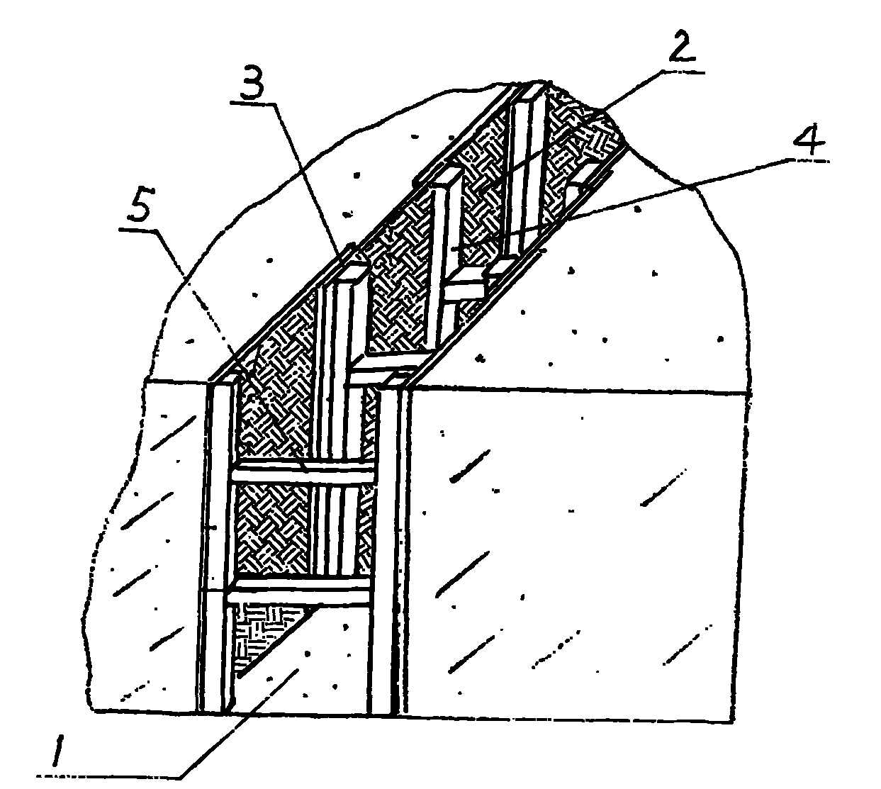 Method for improving saline-alkali soil and soil ditch structure