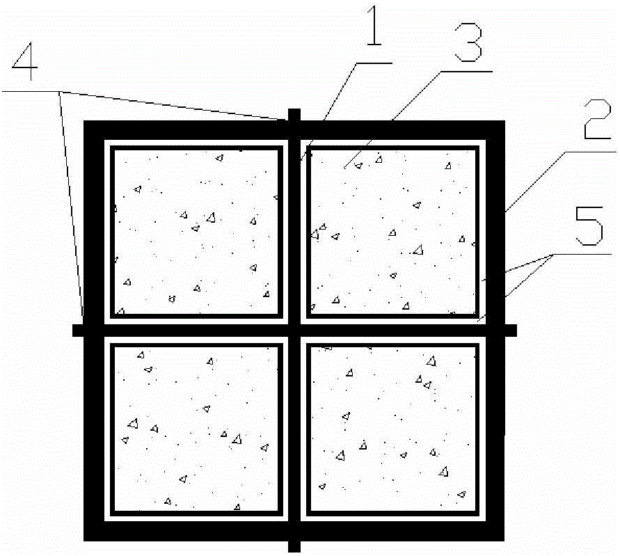 A channel steel slotted cross-shaped cross-section steel core anti-buckling energy-dissipating support member