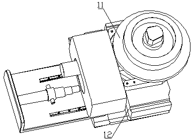 Cutter-changing machine clamping claw for single hob of shield machine