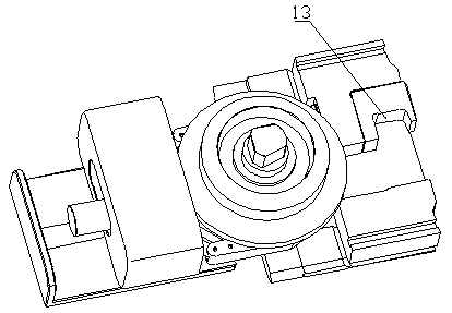 Cutter-changing machine clamping claw for single hob of shield machine