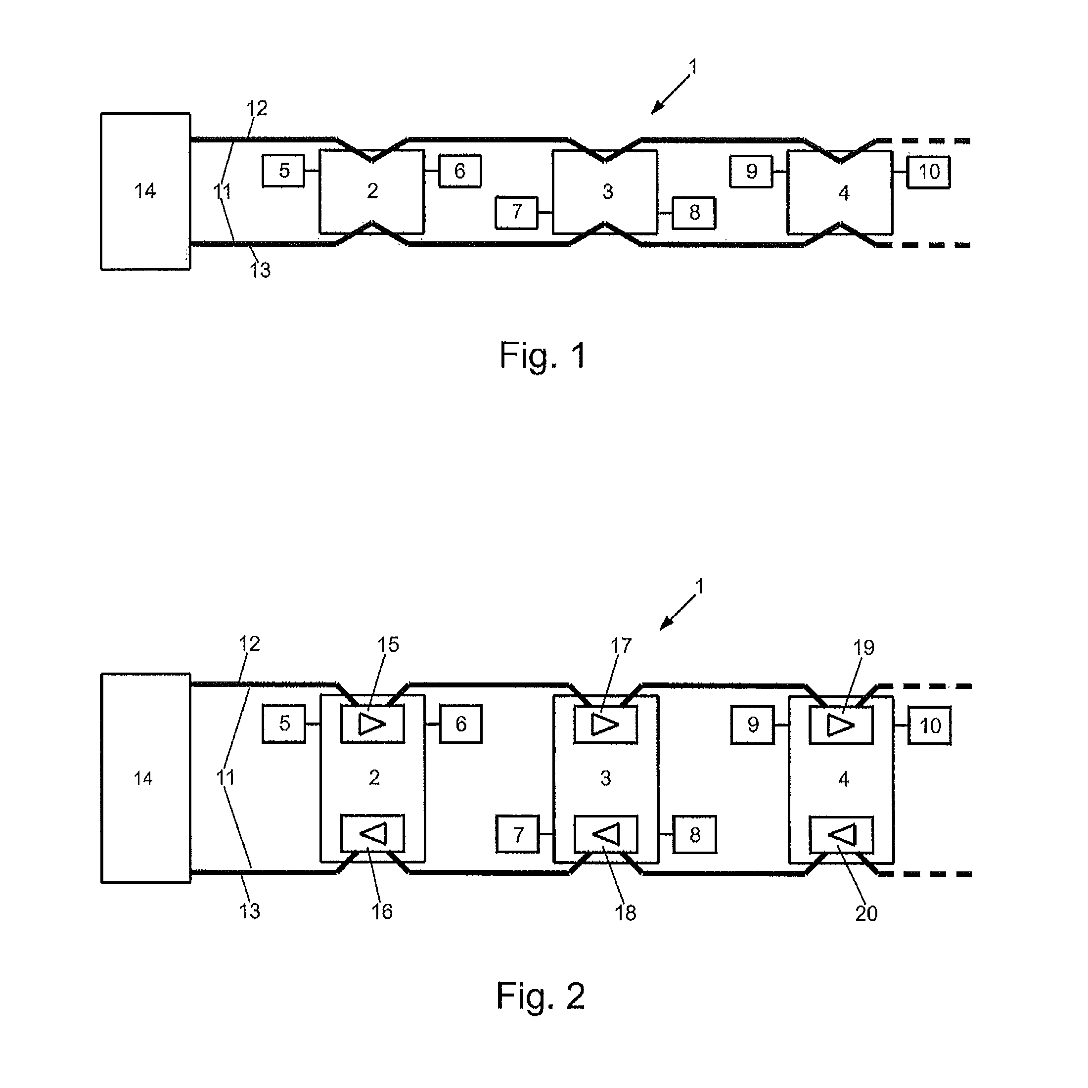 Method and device for transferring data over network nodes of a network