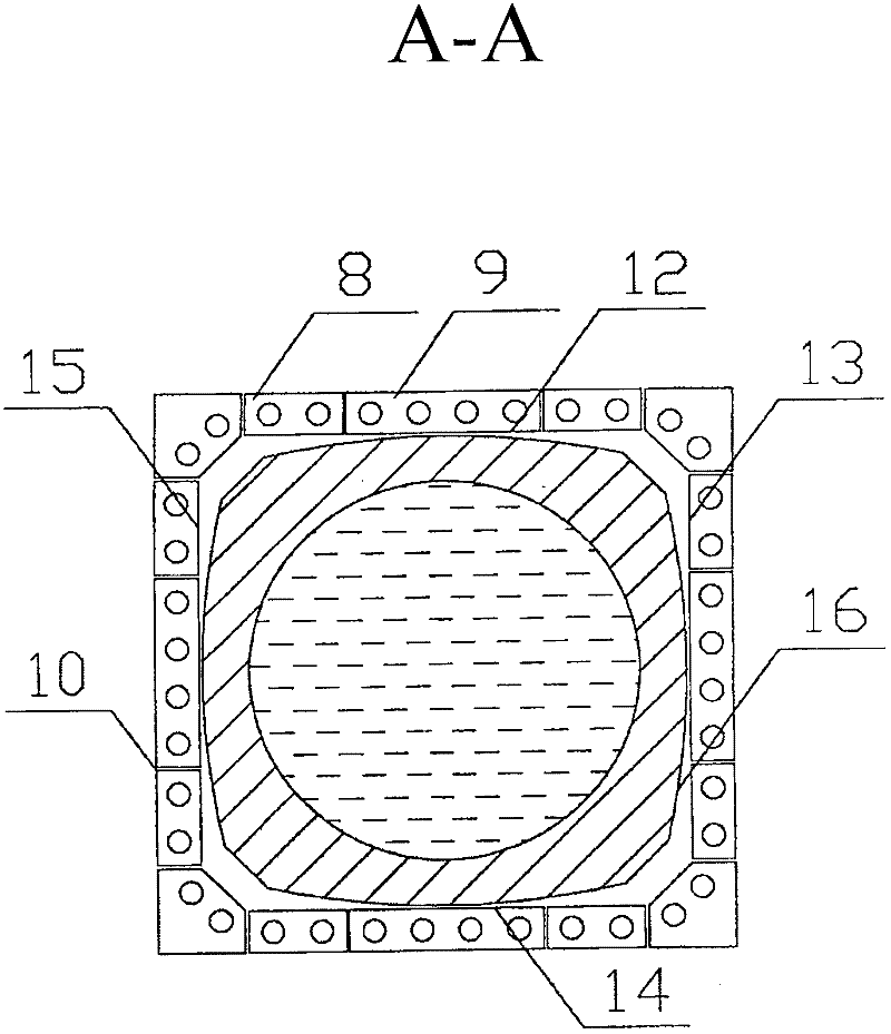 Apparatus for producing multicrystalline silicon ingots by induction method