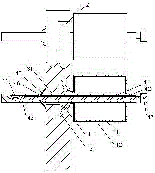 Rapid installing device for electronic components