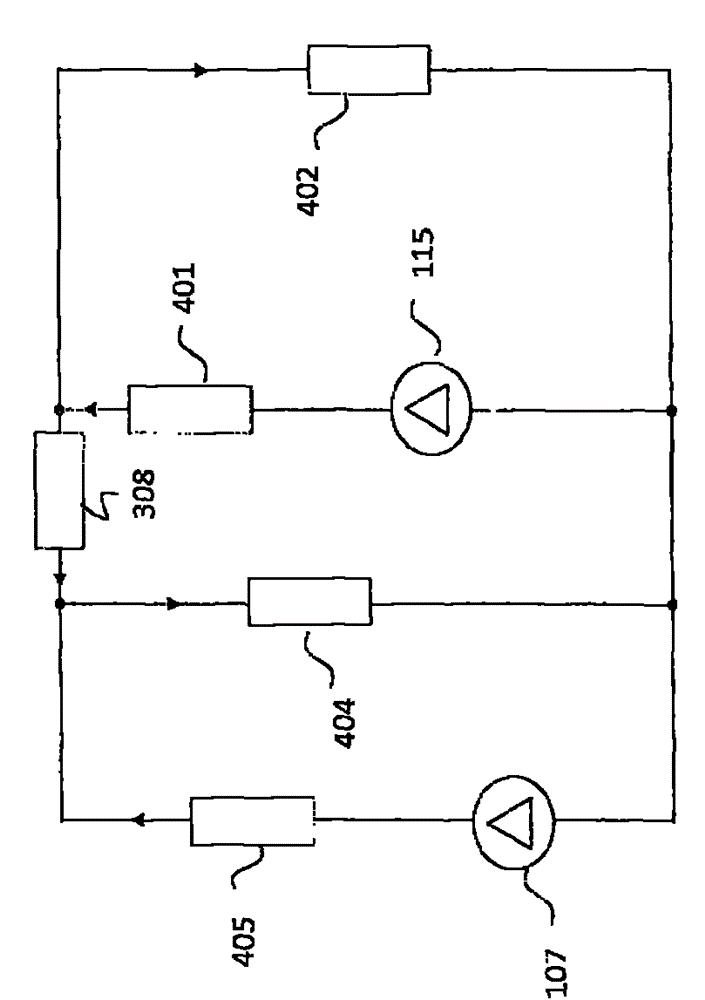 Device and method for regulating a treatment device