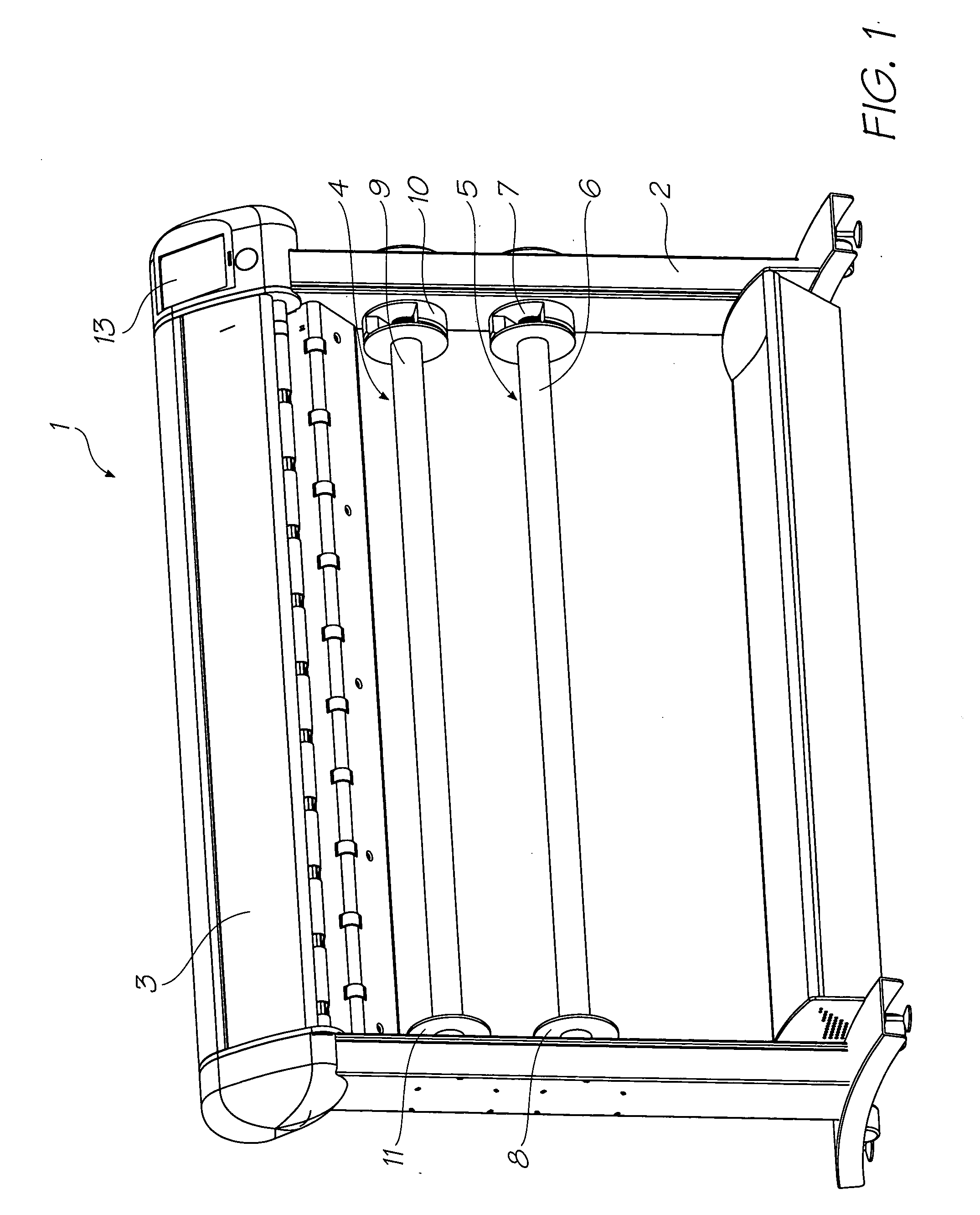 Feed mechanism for maintaining constant web tension in a wide format printer