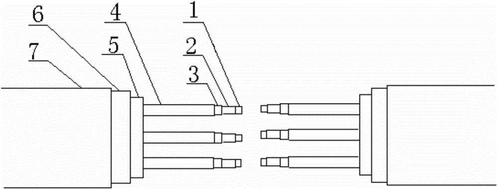 Method for manufacturing longitudinal water stopping device of medium-voltage power cable intermediate head