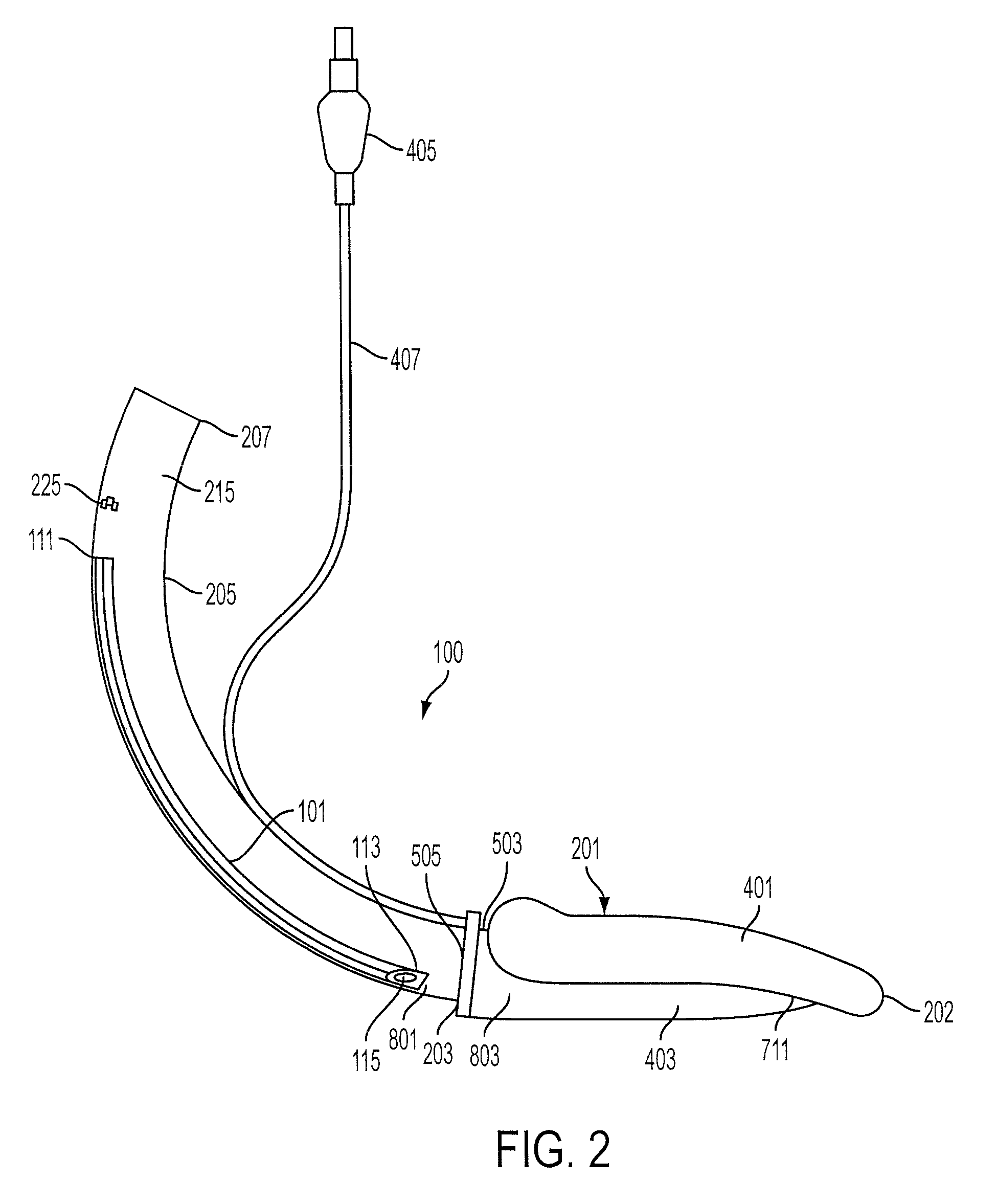 Laryngeal mask with esophageal blocker and bite block