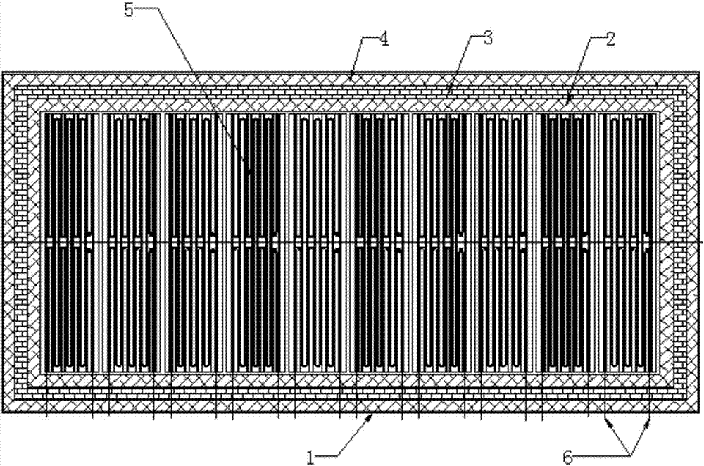 Heating structure of annealing furnace