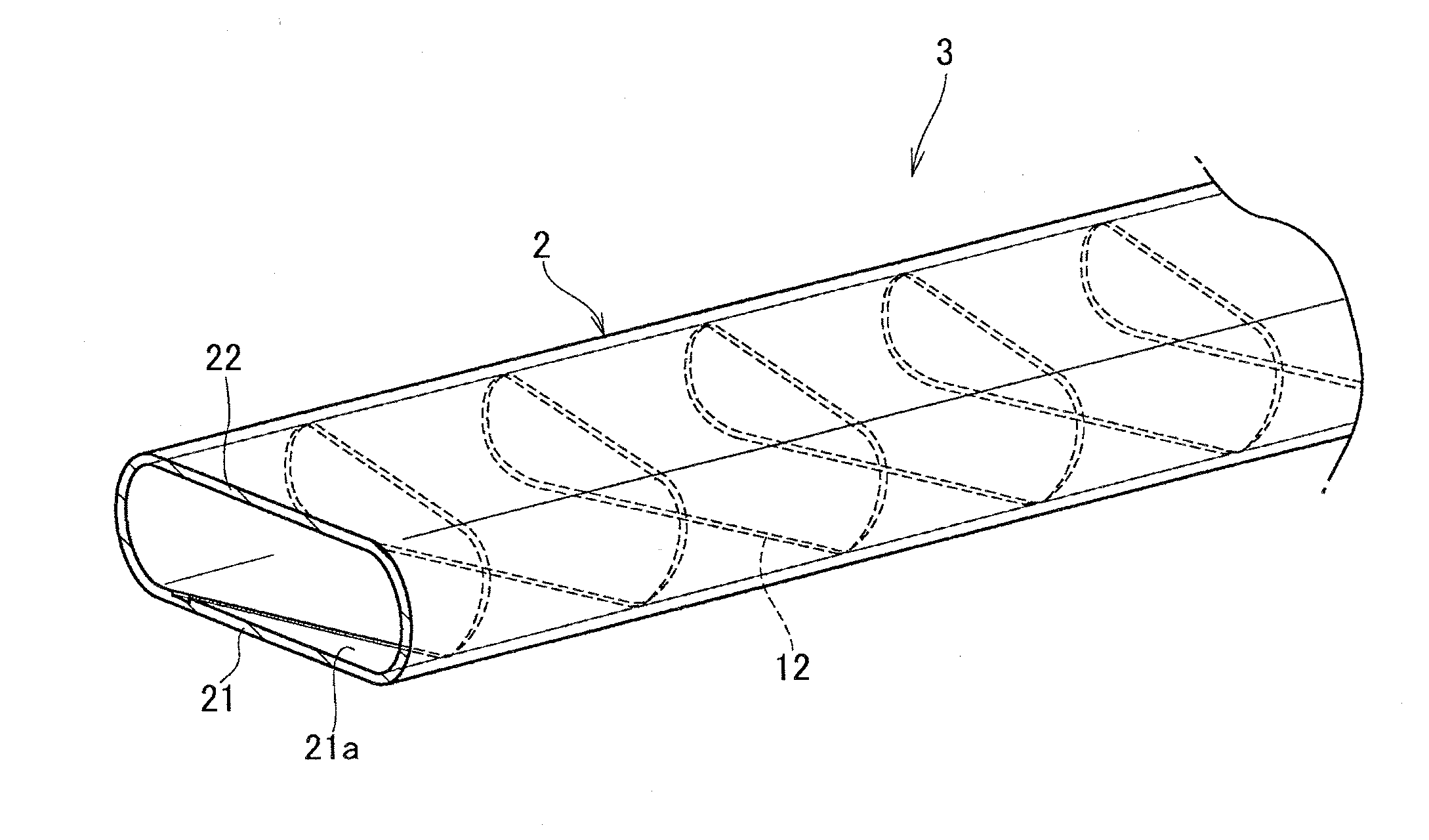 Flat heat pipe