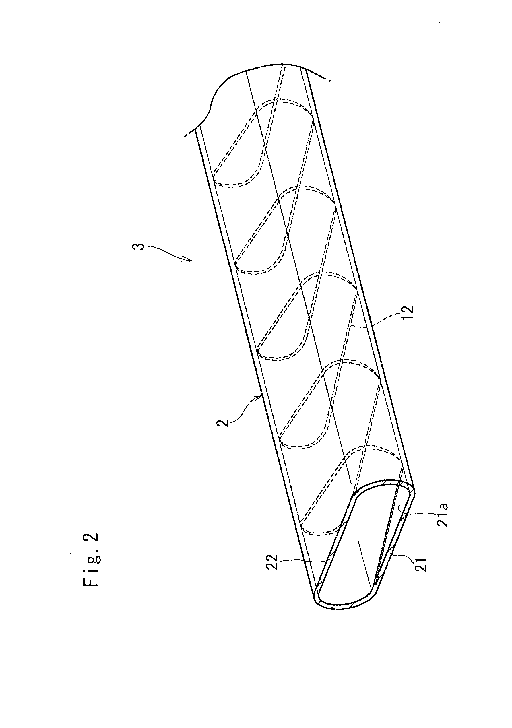 Flat heat pipe