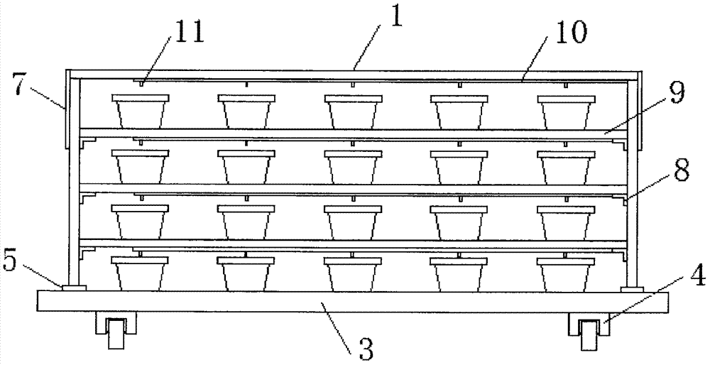 Three-dimensional garden greening structure and installation method thereof