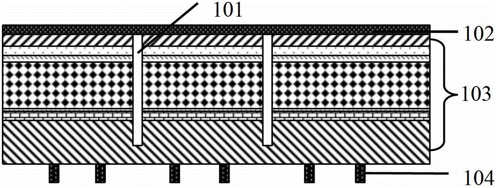 Method for manufacturing AlGaInP-LED (Light Emitting Diode) integrated micro display component with single-side electrode structure