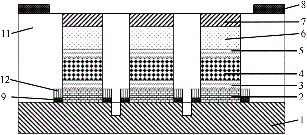 Method for manufacturing AlGaInP-LED (Light Emitting Diode) integrated micro display component with single-side electrode structure