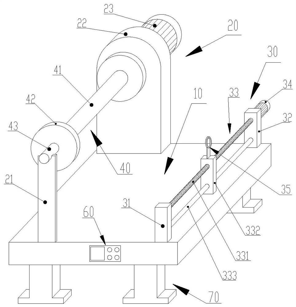 Cable winding device and application method thereof