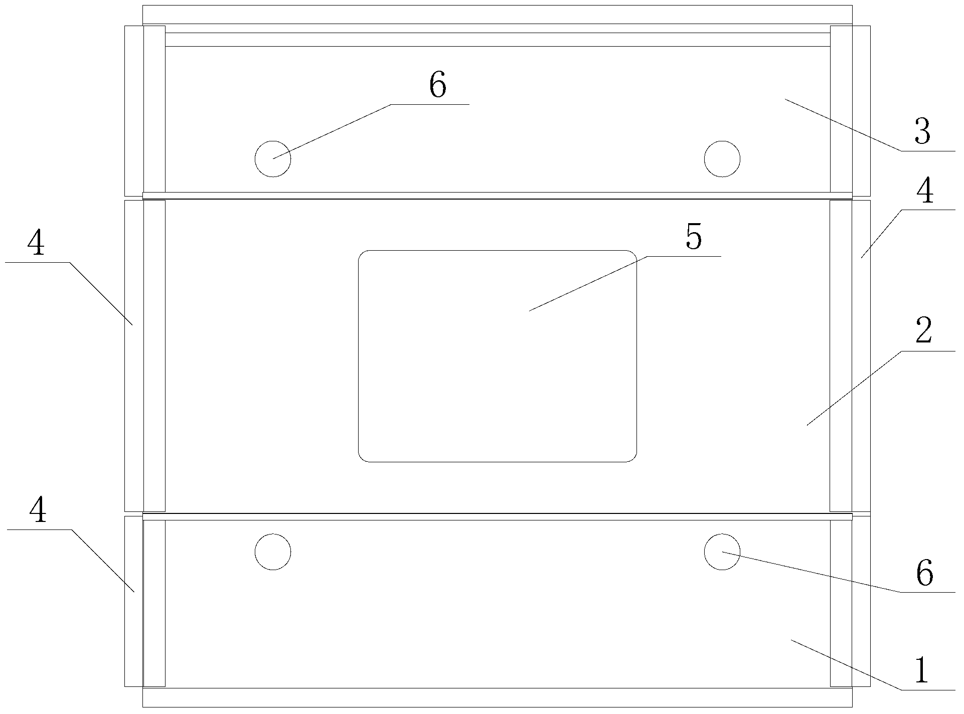 Combined integrated lift car ceiling structure