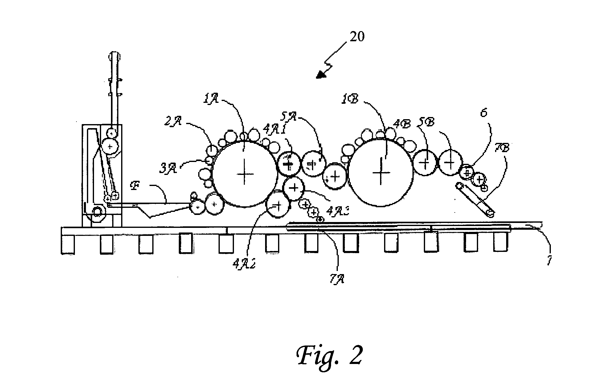 Machine for making a non-woven fibrous web