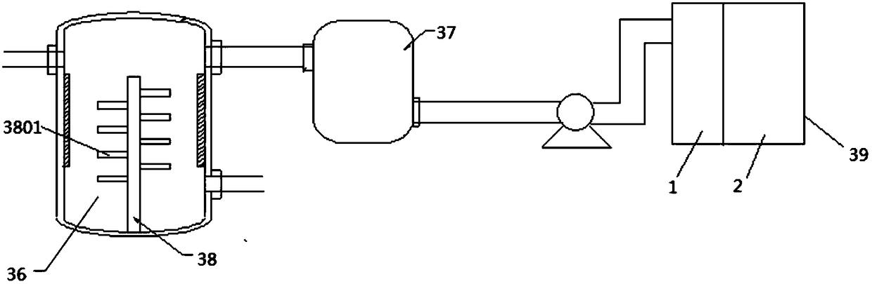 Defoaming device and wall-breaking foam separating and purifying system containing same