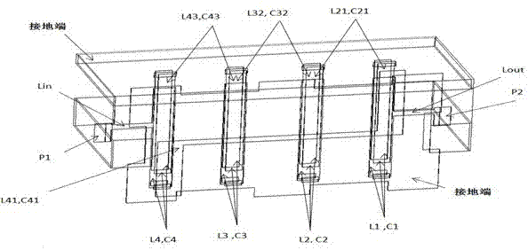 C-band low-insertion-loss and high-rejection miniature band-pass filter