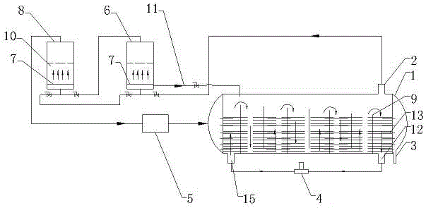 Technology for comprehensive utilization treatment of chemical plant waste hydrochloric acid and special MVR evaporation concentrator thereof