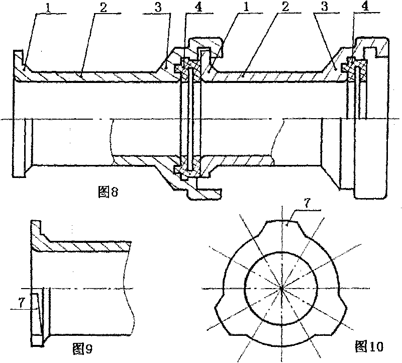 Self-compensating direct quick-connection pipeline