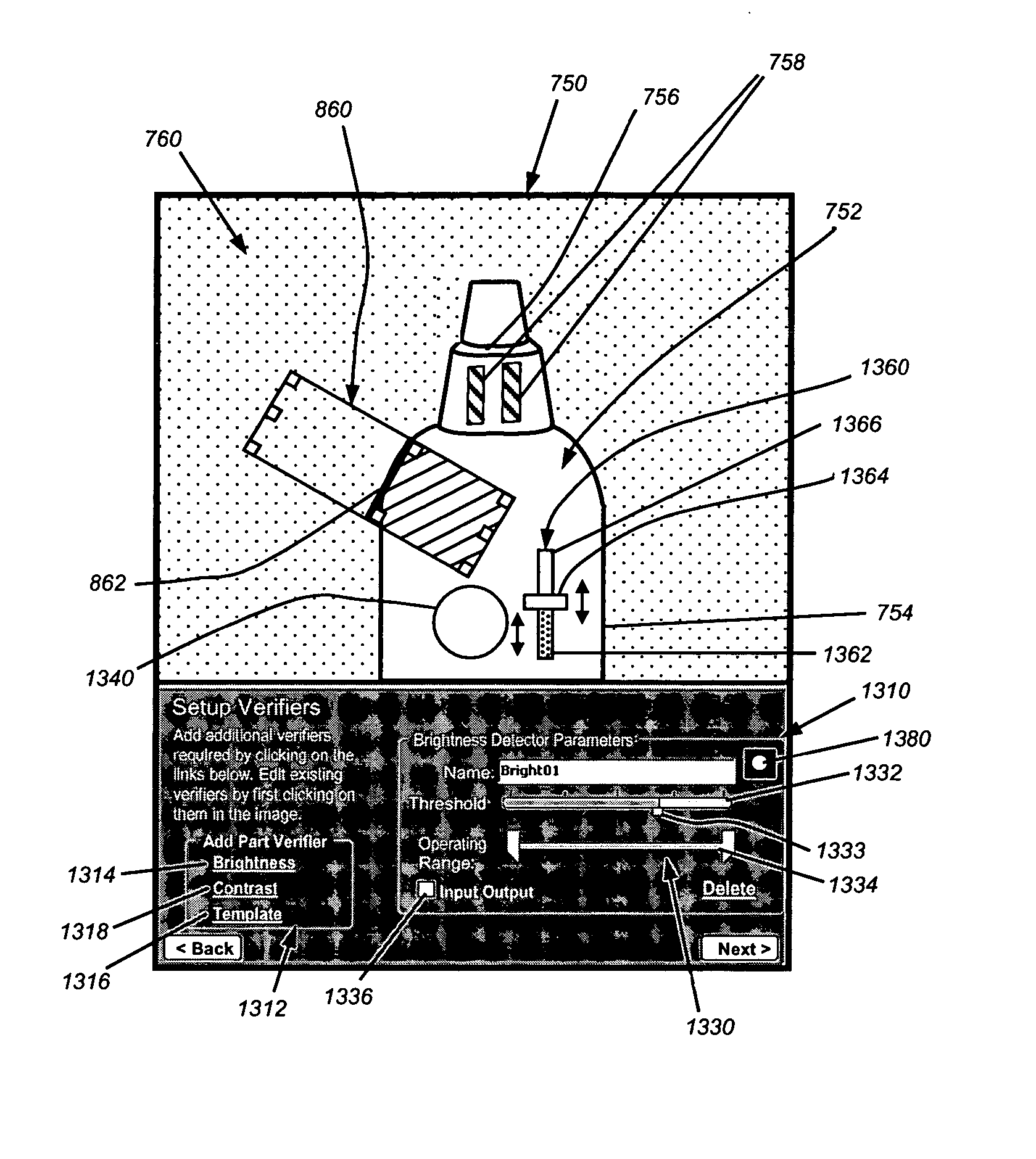 System and method for displaying and using non-numeric graphic elements to control and monitor a vision system