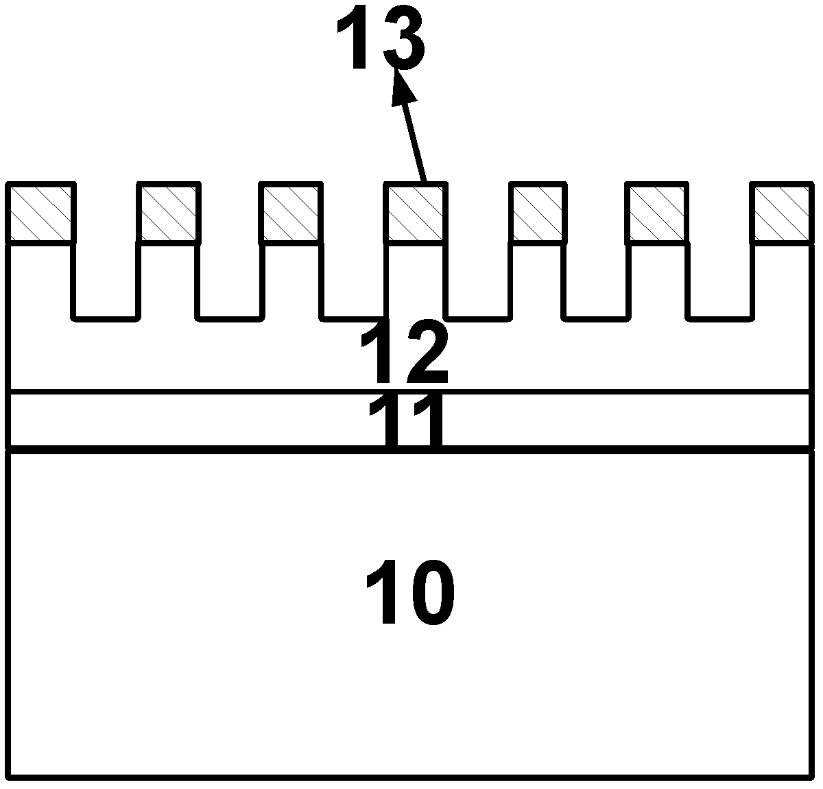 Method for producing nano fluorescent powder-free gallium nitride white light-emitting diode